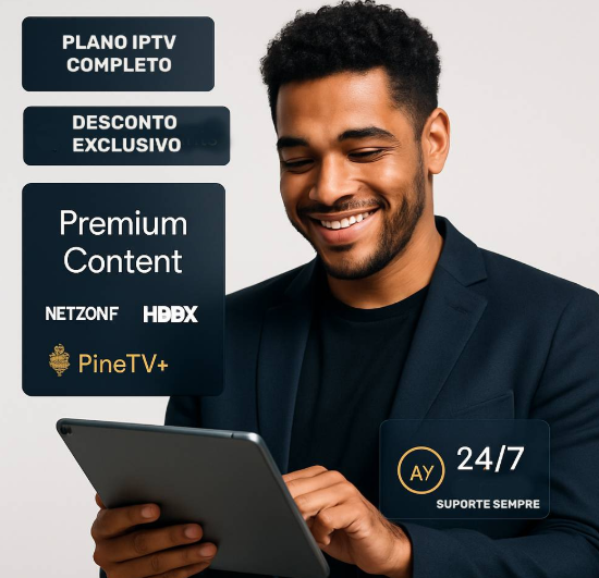 Lista de canais disponíveis no teste iptv 7 dias